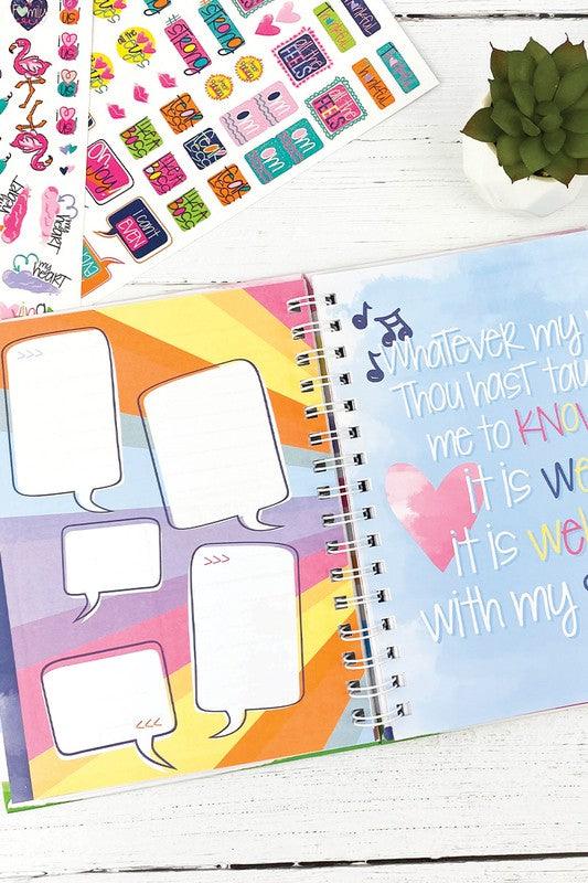 Be Still Faith-Based Gratitude Journal w Stickers 52-Week - God's Girl Gifts And Apparel