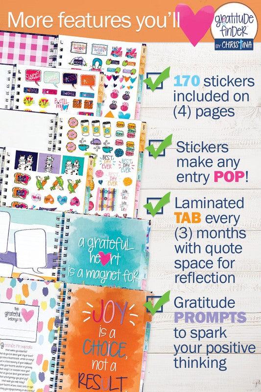 Be Still Faith-Based Gratitude Journal w Stickers 52-Week - God's Girl Gifts And Apparel