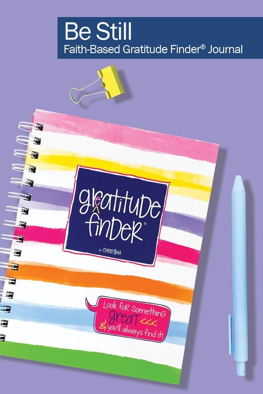 Be Still Faith-Based Gratitude Journal w Stickers 52-Week - God's Girl Gifts And Apparel