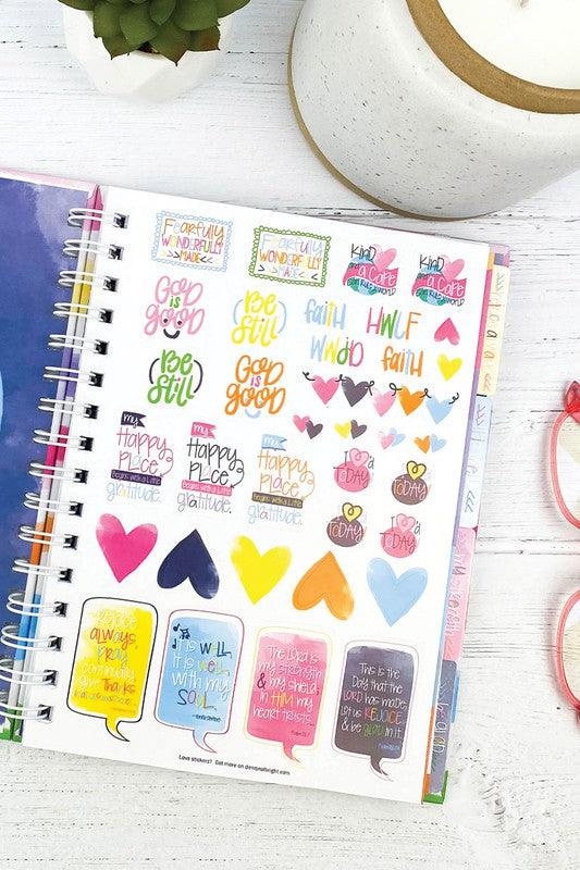 Be Still Faith-Based Gratitude Journal w Stickers 52-Week - God's Girl Gifts And Apparel