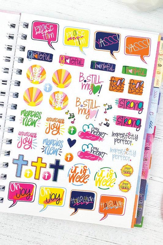 Be Still Faith-Based Gratitude Journal w Stickers 52-Week - God's Girl Gifts And Apparel