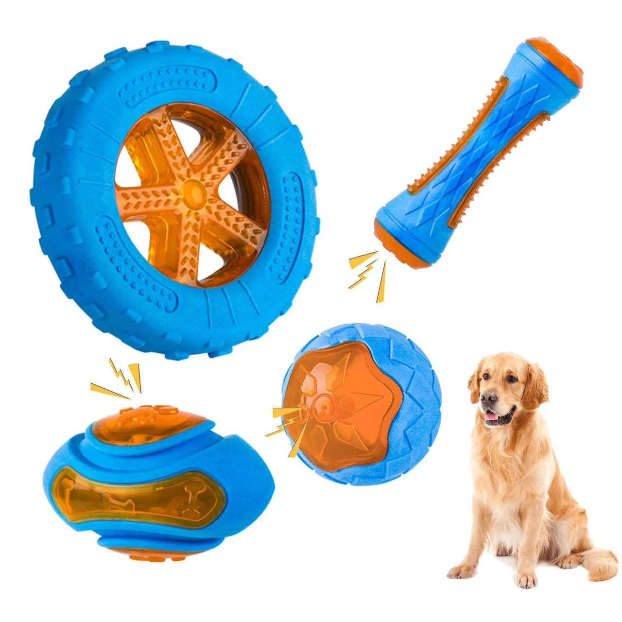 Bite Resistant Rubber Dog Toys - God's Girl Gifts And Apparel