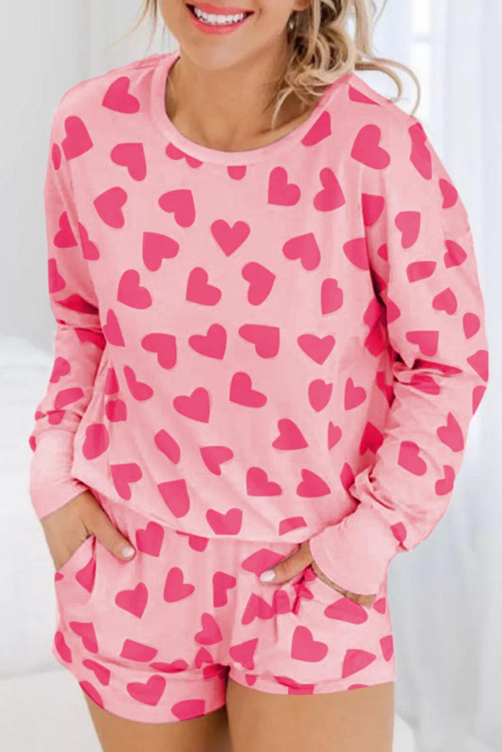 Blush Romance Heart Lounge Set - God's Girl Gifts And Apparel