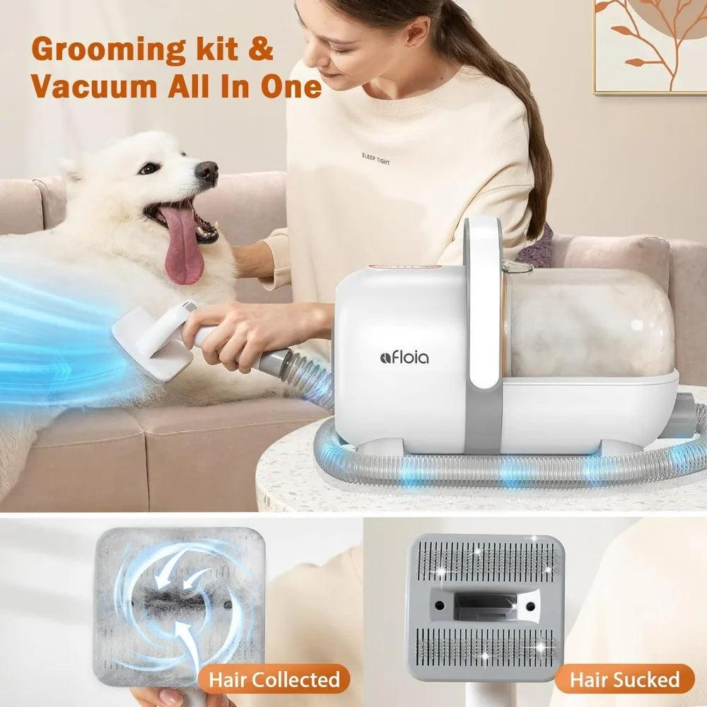 Dog Grooming Kit, Vacuum & Dog Clippers Nail Trimmer Grinder & Dog Brush for Shedding with 7 Pet Grooming Tools, Low Noise - God's Girl Gifts And Apparel