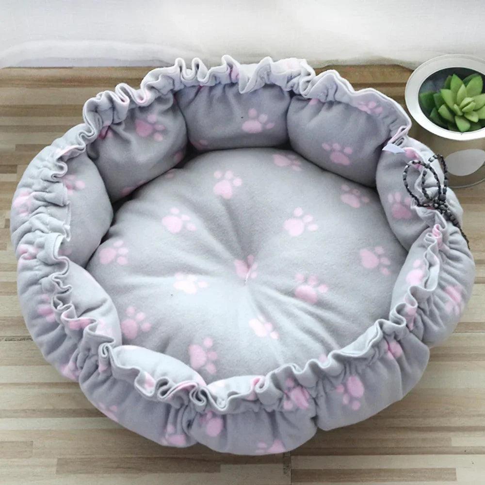 Drawstring Fleece Cushioned Pet Bed - God's Girl Gifts And Apparel