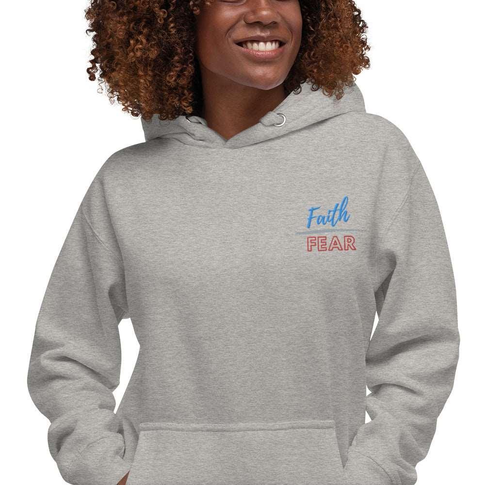 Faith over Fear Embroidered Hoodie