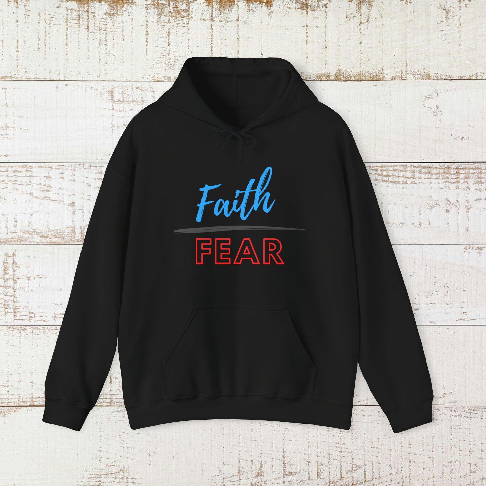 Faith over Fear Unisex Heavy Blend™ Hooded Sweatshirt - God's Girl Gifts And Apparel
