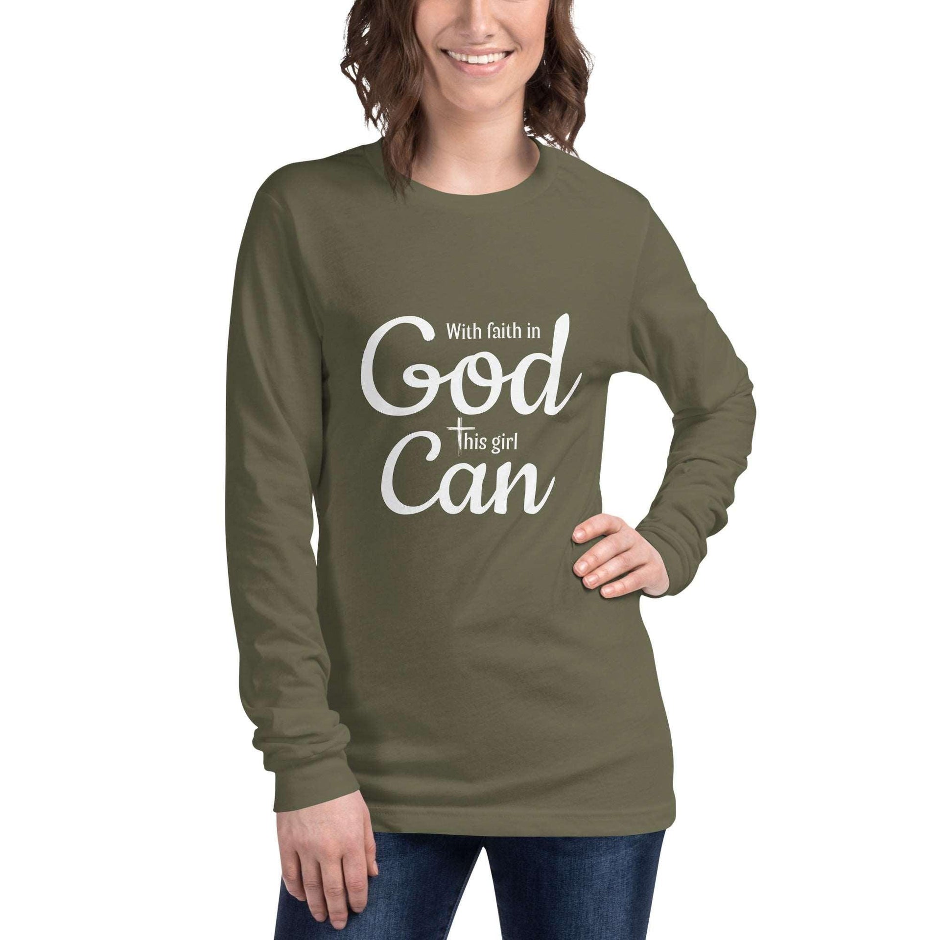 God Can Long Sleeve Graphic Tee