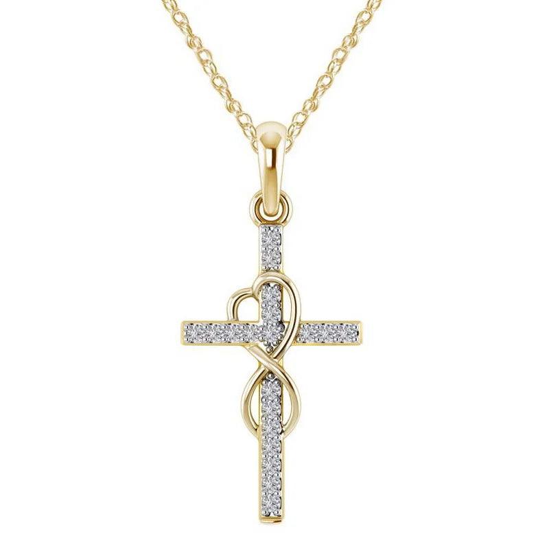 Harmony Radiance Cross Necklace - God's Girl Gifts And Apparel