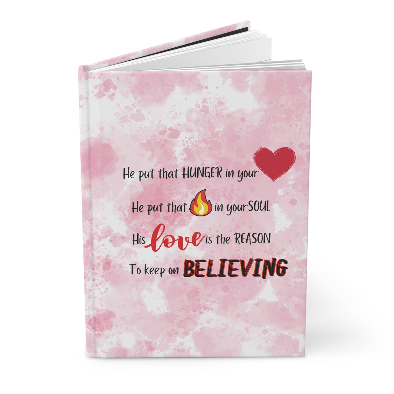 He Put that Hunger in Your Heart Journal - God's Girl Gifts And Apparel