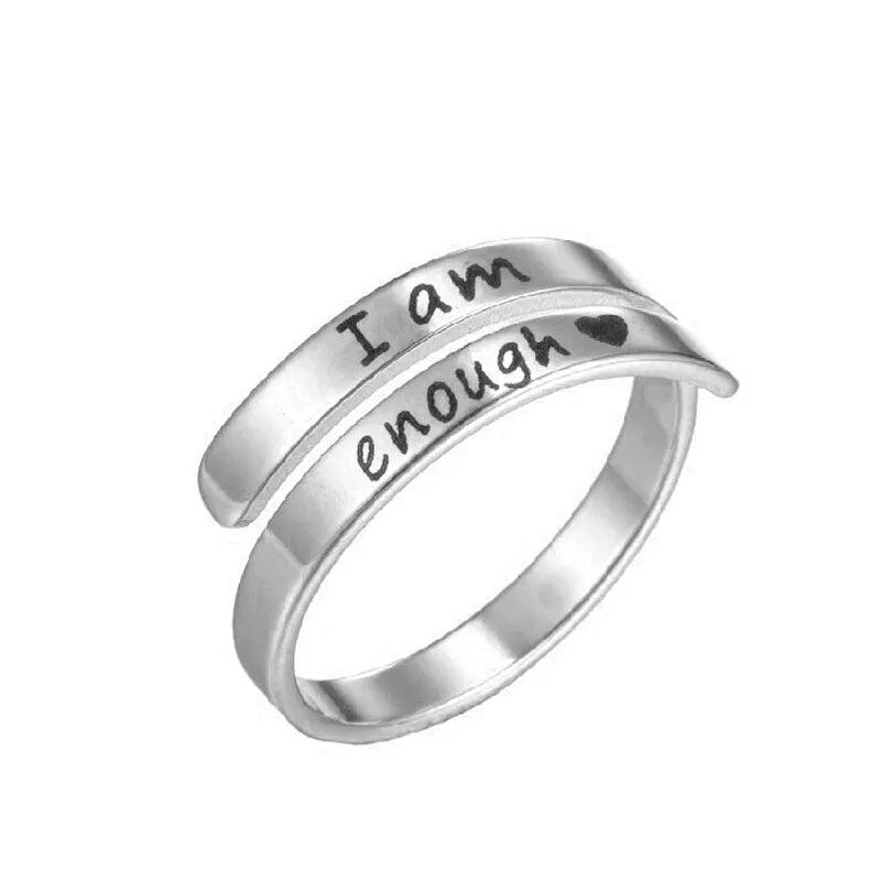 I Am Enough Adjustable Wrap Around Ring - God's Girl Gifts And Apparel