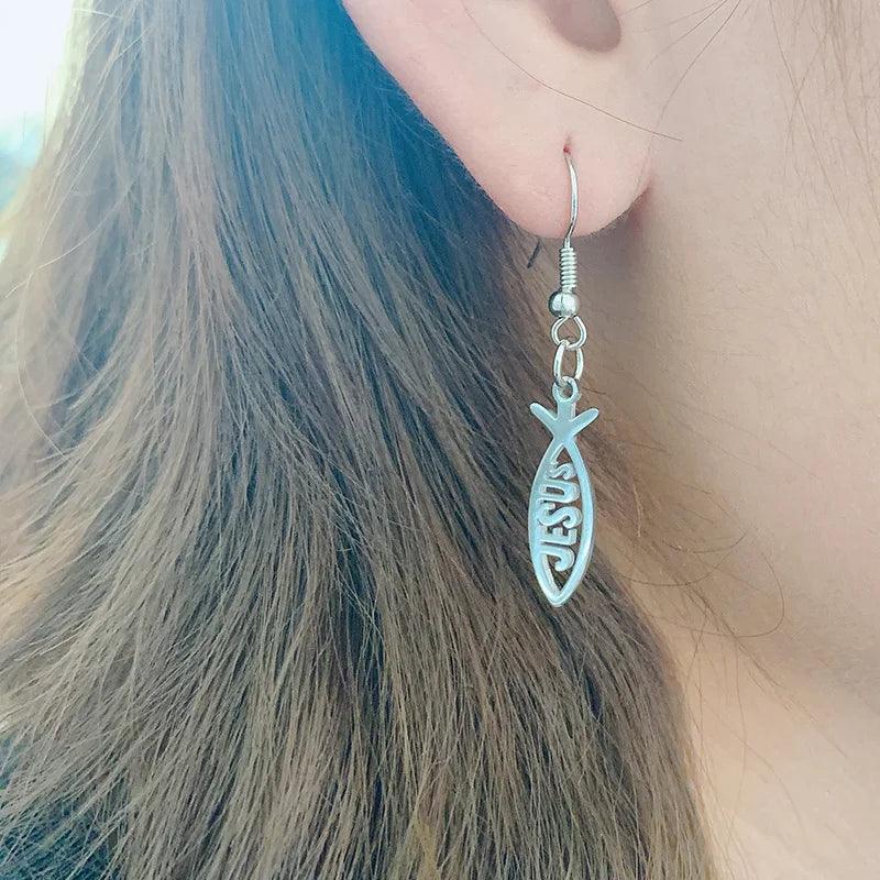 Ichthys Earrings - God's Girl Gifts And Apparel