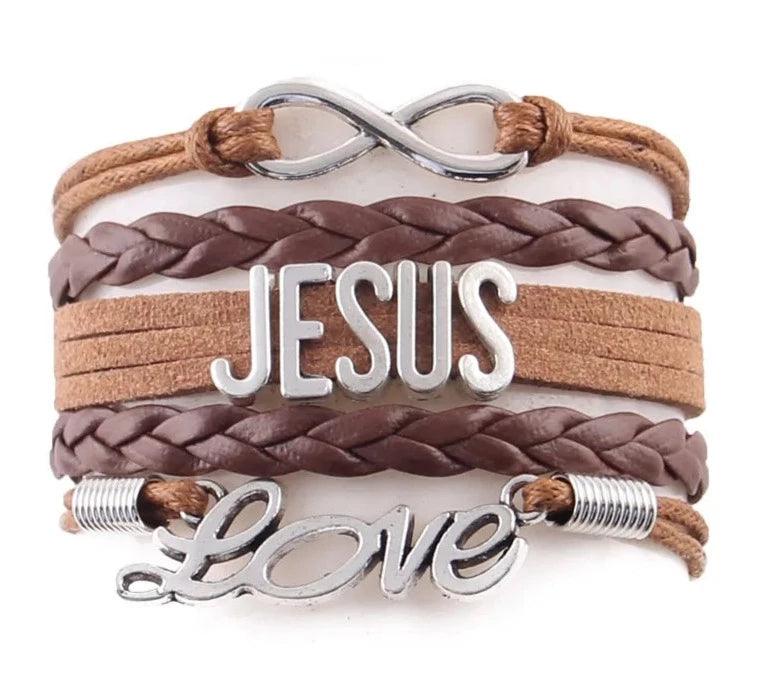Jesus Wrist Wrap Bracelets - God's Girl Gifts And Apparel
