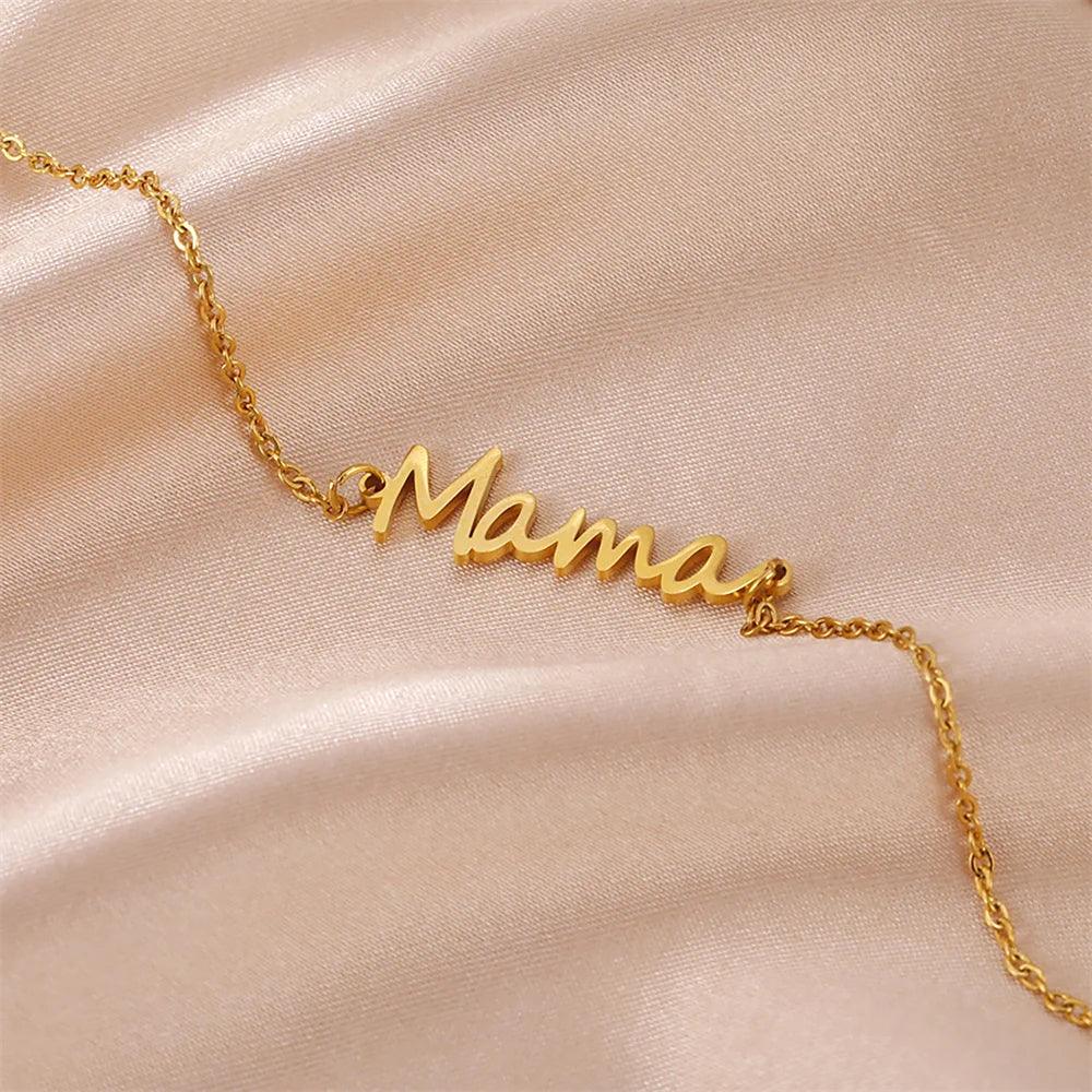 Mama Script Pendant Bracelet - God's Girl Gifts And Apparel