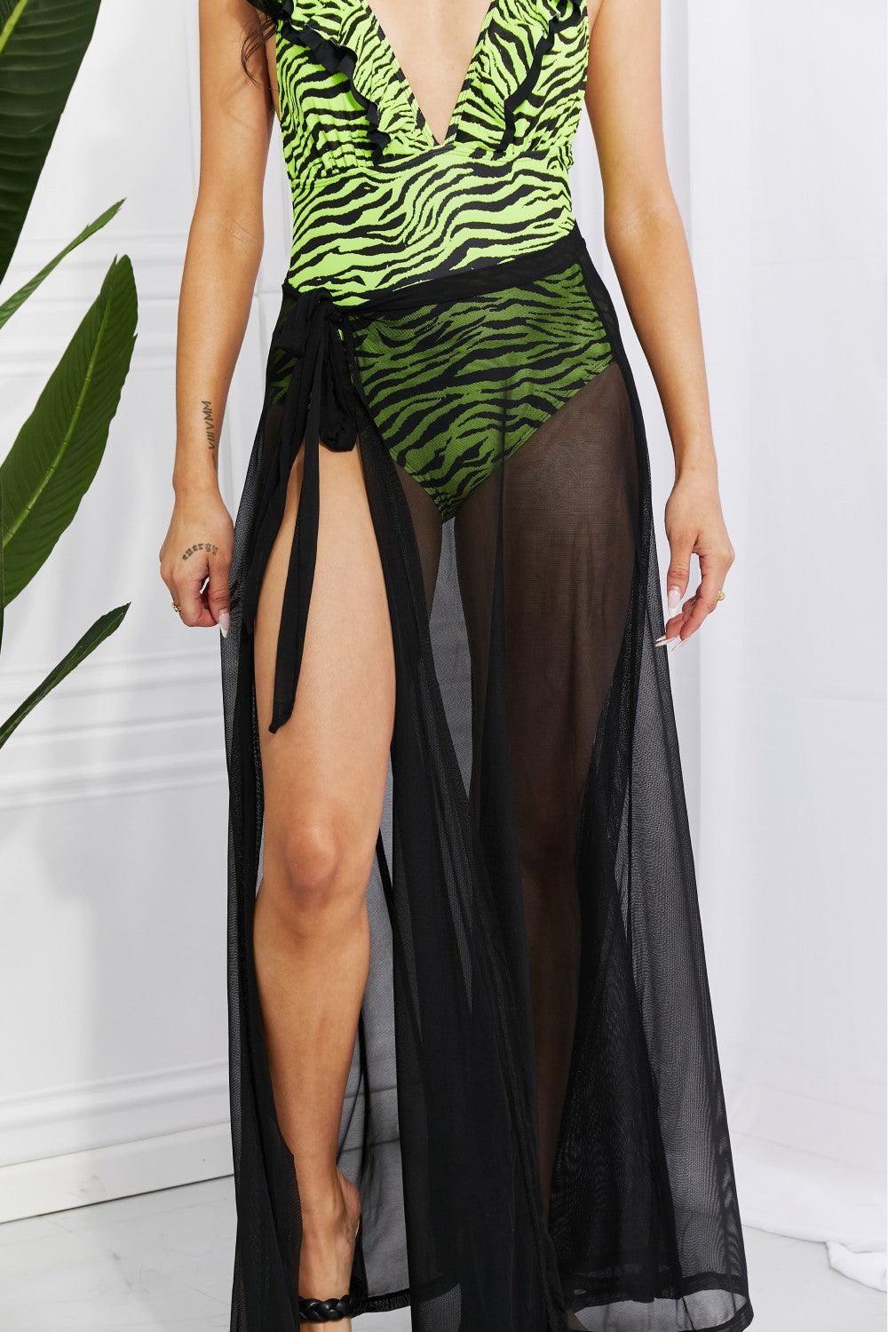 Marina West Swim Beach Is My Runway Mesh Wrap Maxi Cover-Up Skirt - God's Girl Gifts And Apparel