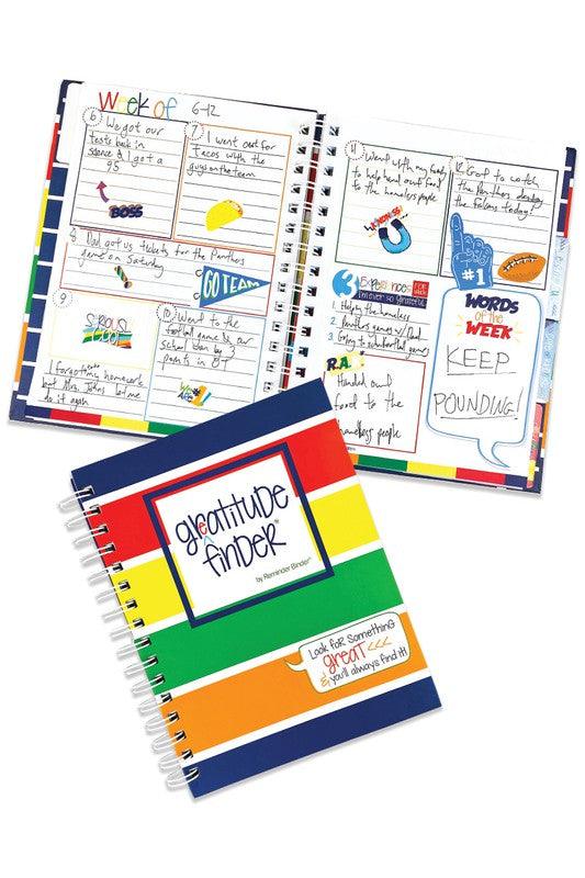 Navy Polo Gratitude Journal with Stickers for Boys - God's Girl Gifts And Apparel