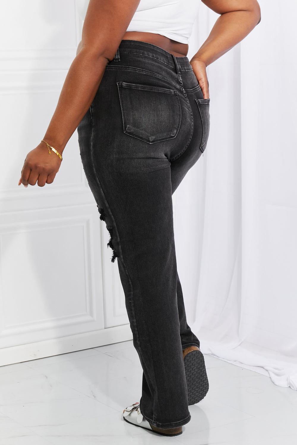 RISEN Full Size Lois Distressed Loose Fit Jeans - God's Girl Gifts And Apparel