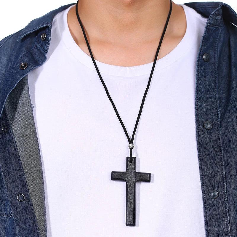 Serenity Wood Cross Pendant Necklace - God's Girl Gifts And Apparel