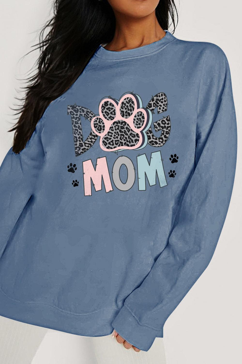 Simply Love Simply Love Full Size DOG MOM Graphic Sweatshirt - God's Girl Gifts And Apparel