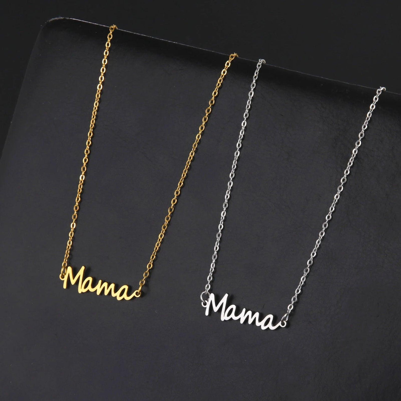 Trendy Stainless Steel "Mama" Pendant Necklace By Amexer - God's Girl Gifts And Apparel