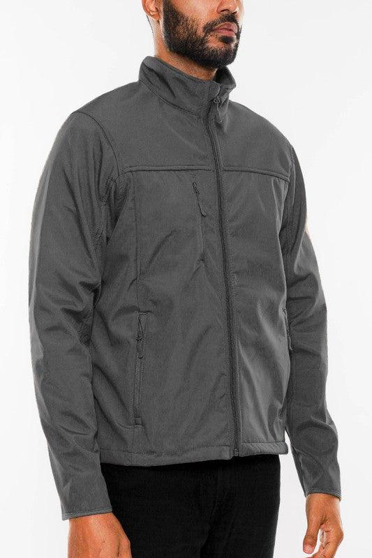 WEIV Mens Solid Soft Shell Storm Tech Jacket - God's Girl Gifts And Apparel