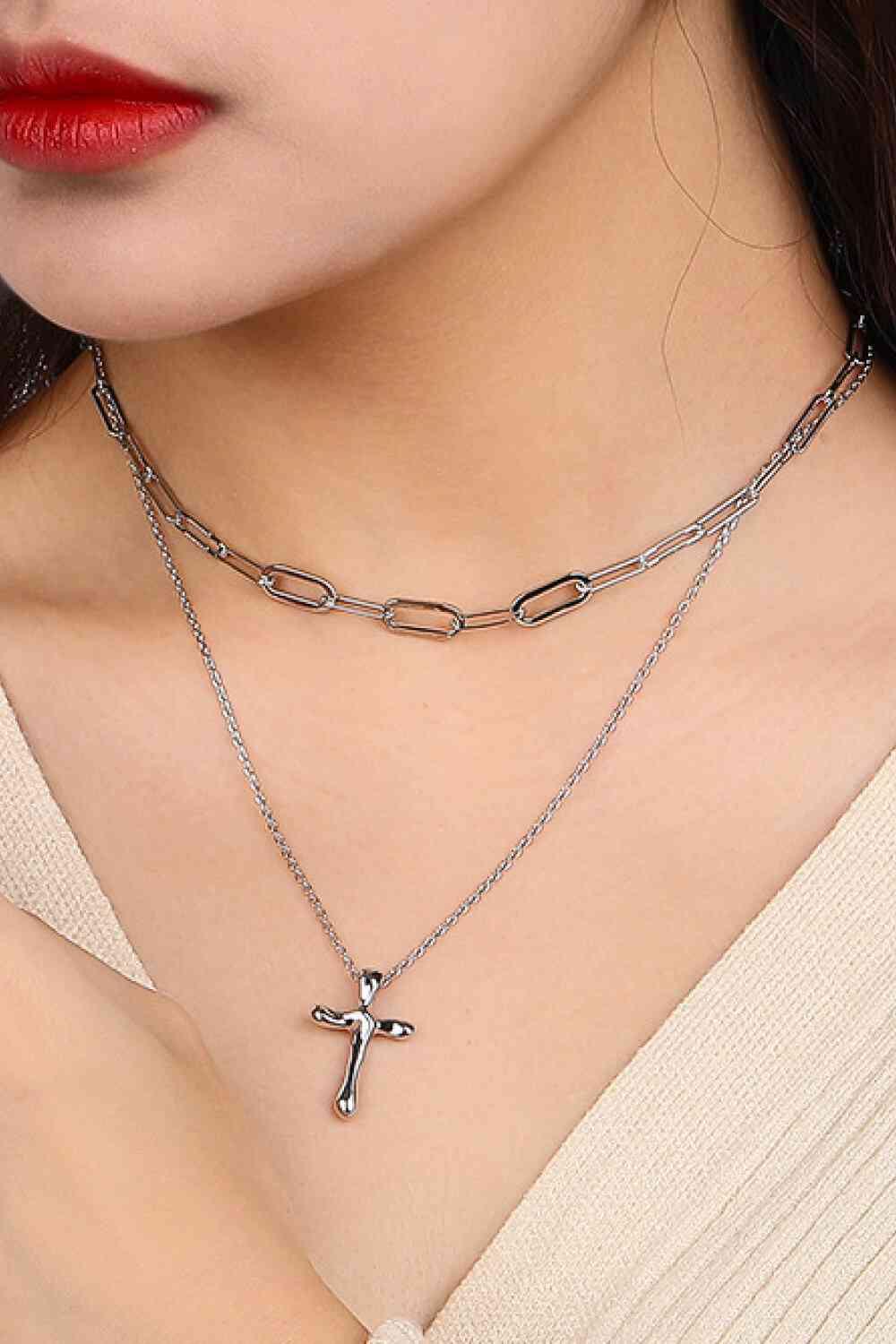 Cross Pendant 925 Sterling Silver Necklace - God's Girl Gifts And Apparel