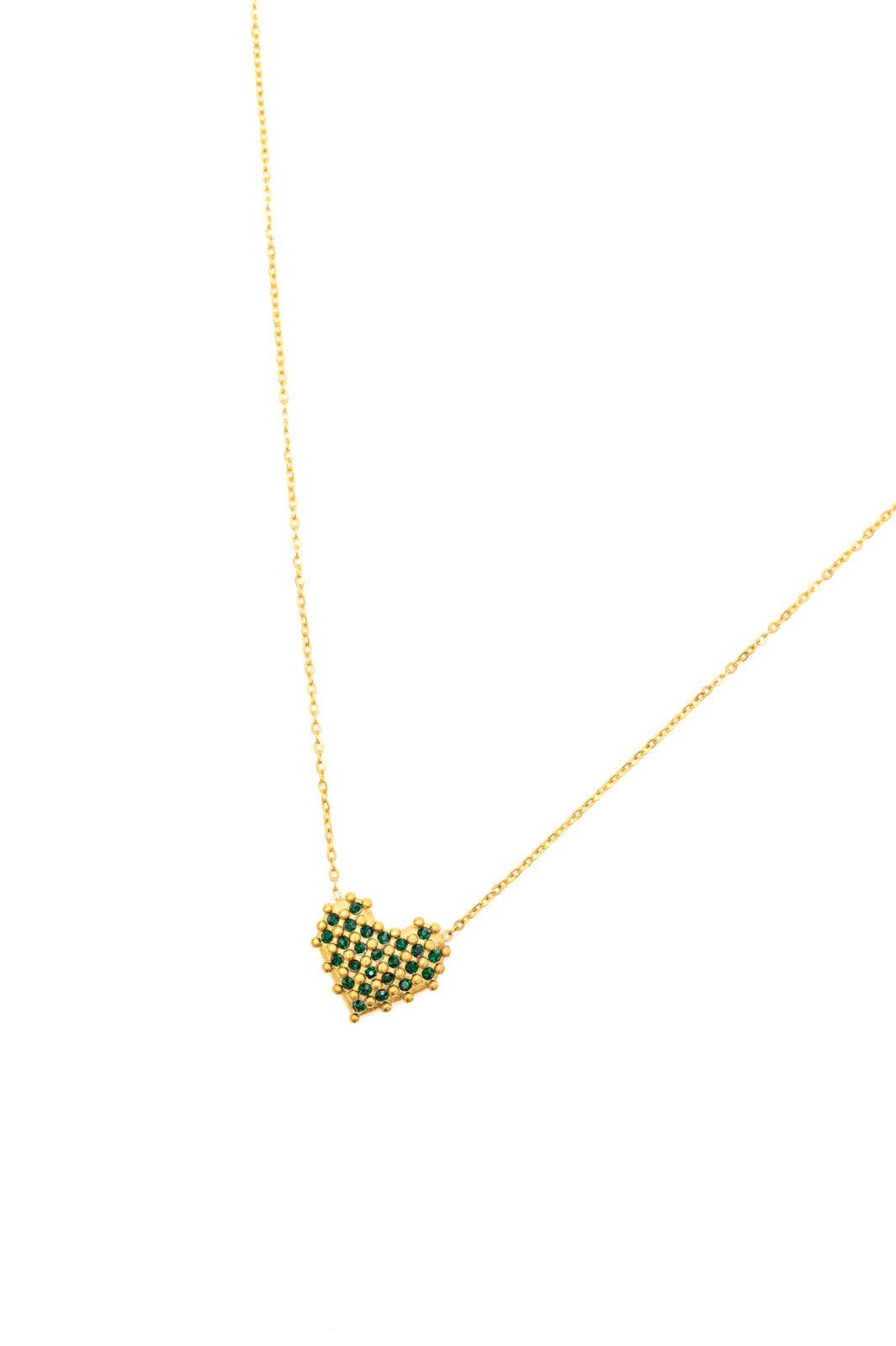 Checkered Heart Necklace - God's Girl Gifts And Apparel