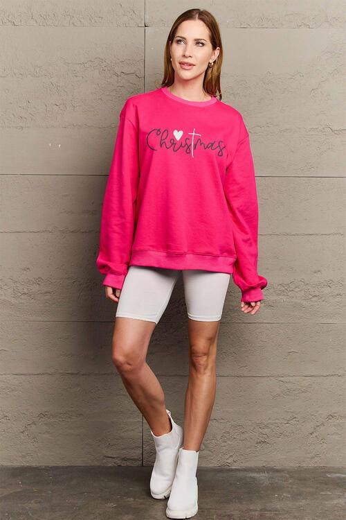 Christmas Long Sleeve Sweatshirt by Simply Love - God's Girl Gifts And Apparel