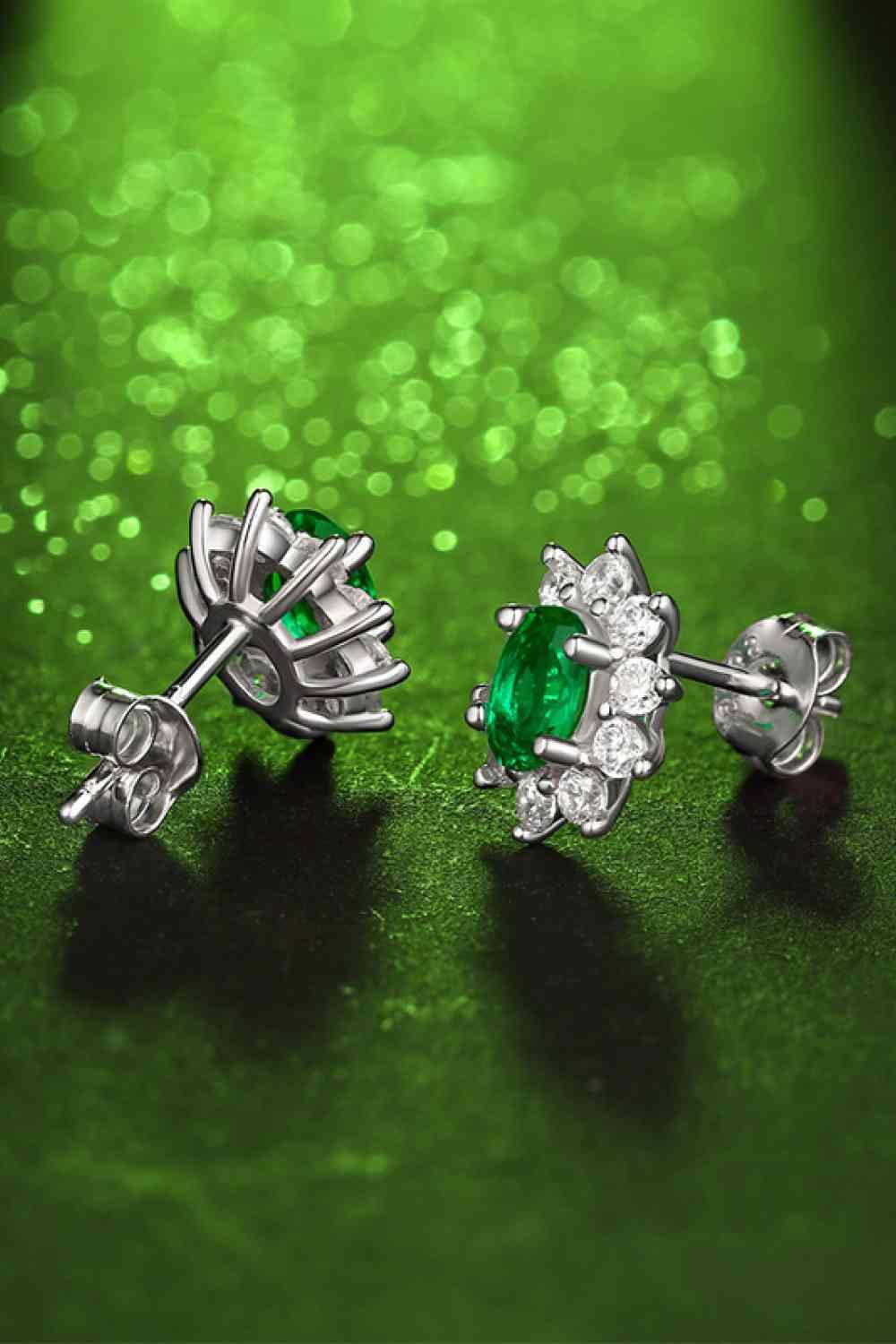 Emerald Stud Earrings - God's Girl Gifts And Apparel