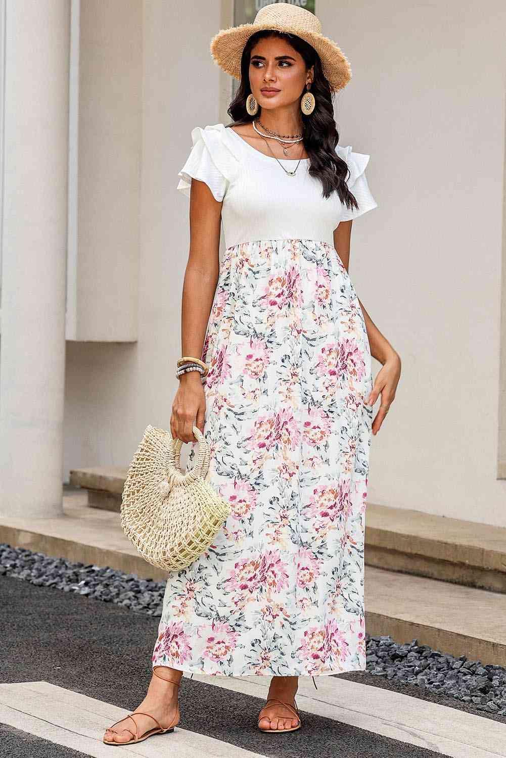 Floral Elegance Harmony Maxi Dress - God's Girl Gifts And Apparel