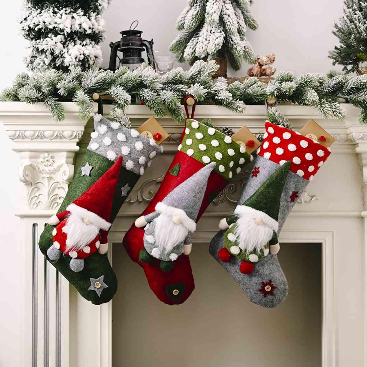 Gnome Christmas Stocking - God's Girl Gifts And Apparel