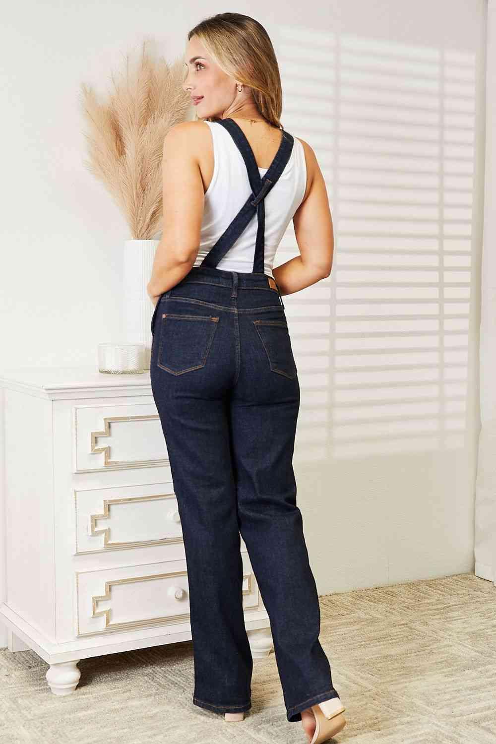 Judy Blue High Waist Classic Denim Overalls - God's Girl Gifts And Apparel