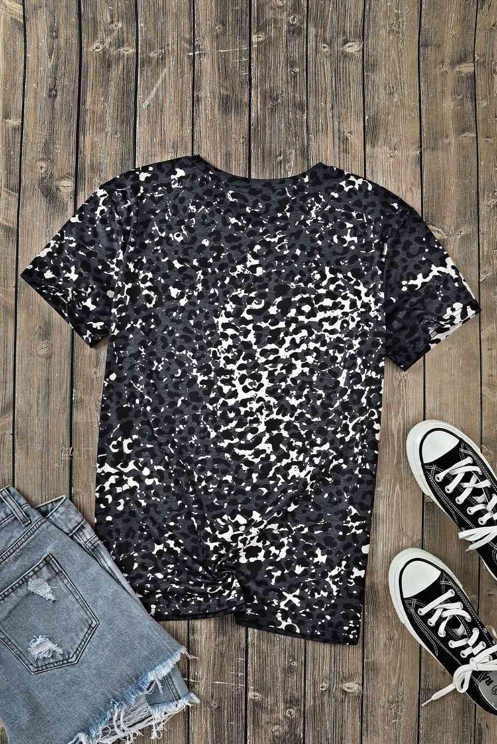 Let Me Tell You About My Jesus Graphic Leopard Tee - God's Girl Gifts And Apparel