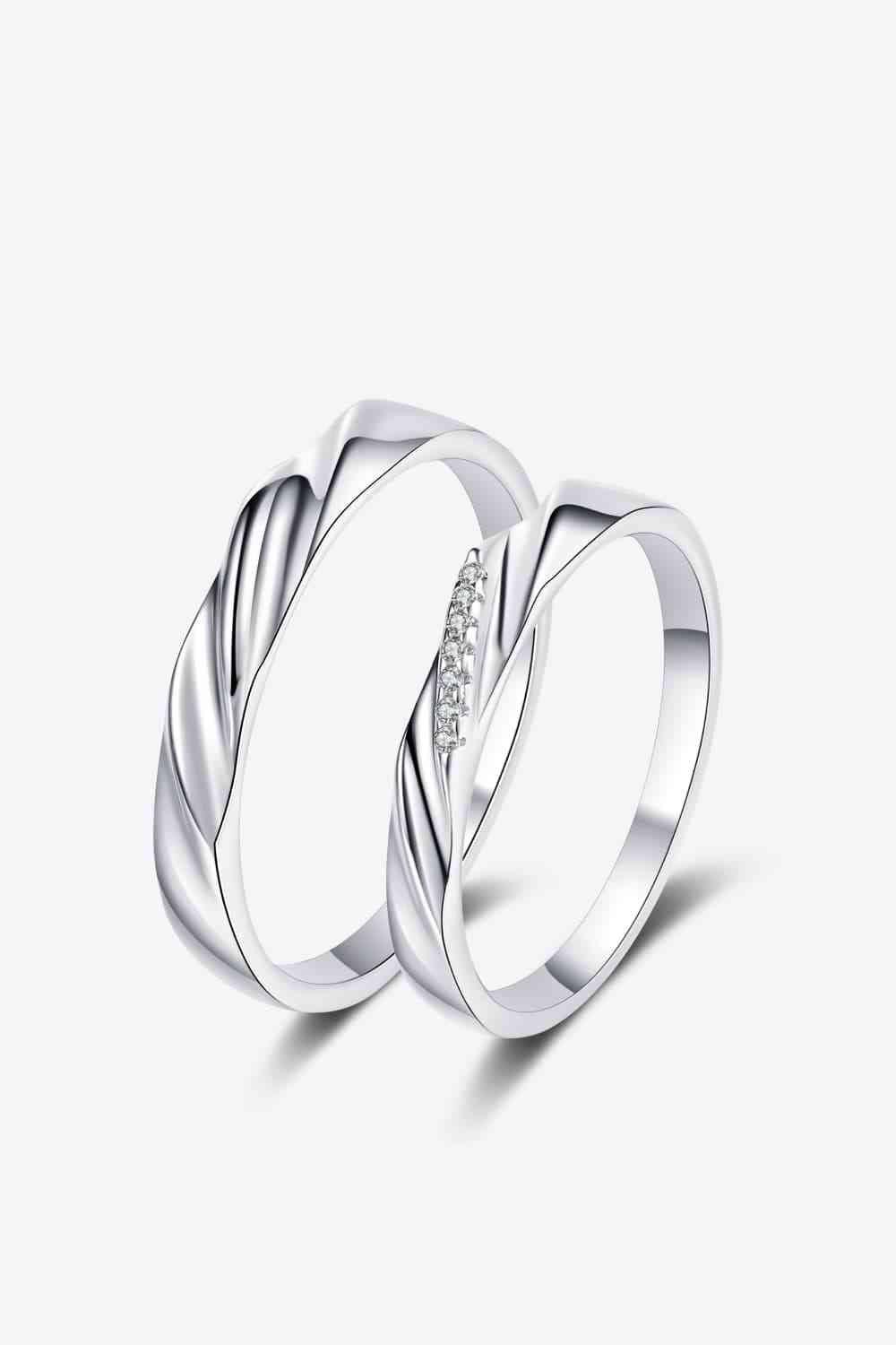 Minimalist 925 Sterling Silver Rhodium-Plated Rings - God's Girl Gifts And Apparel