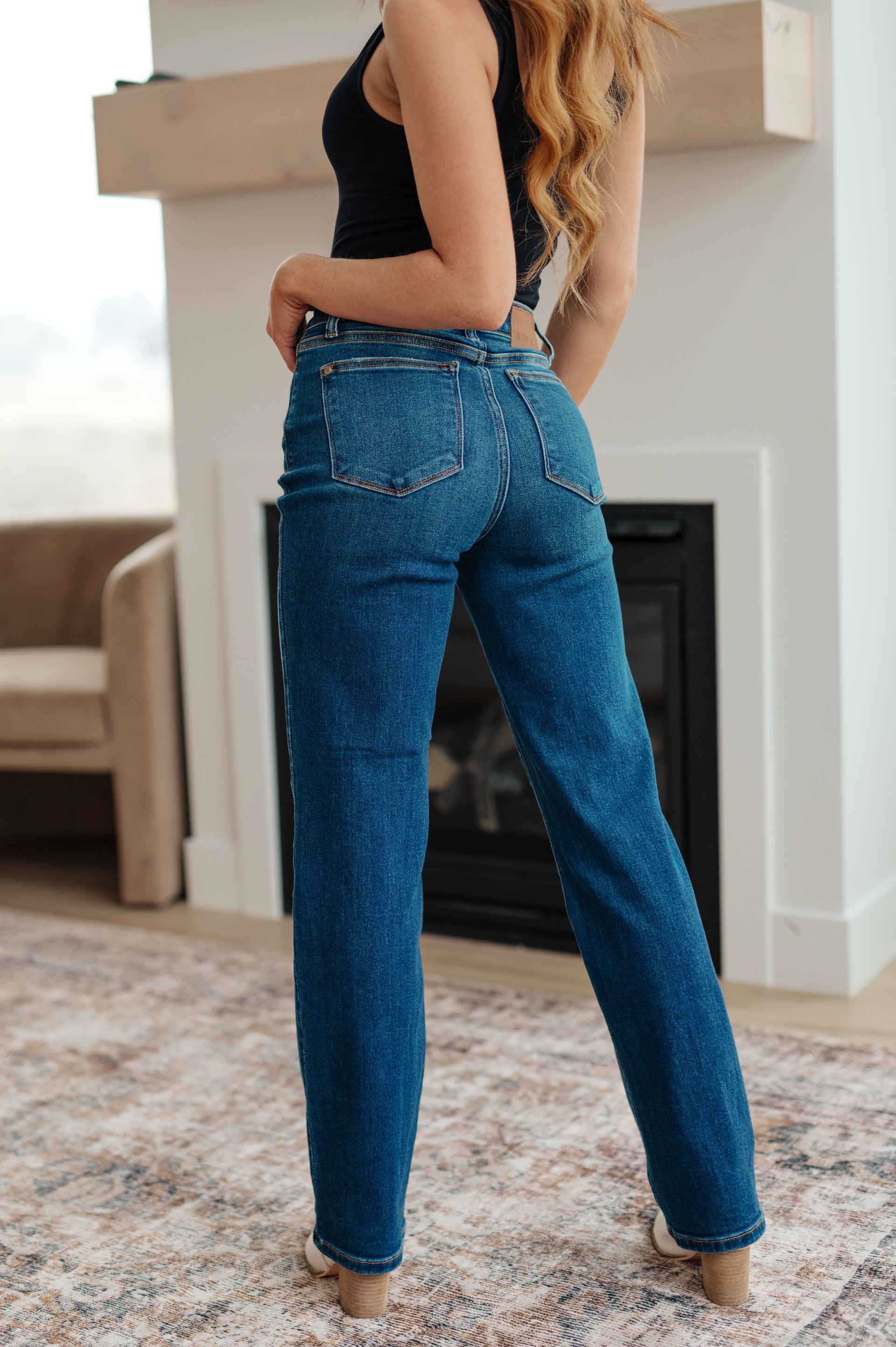 Pippa High Rise Button Fly Dad Jeans - God's Girl Gifts And Apparel