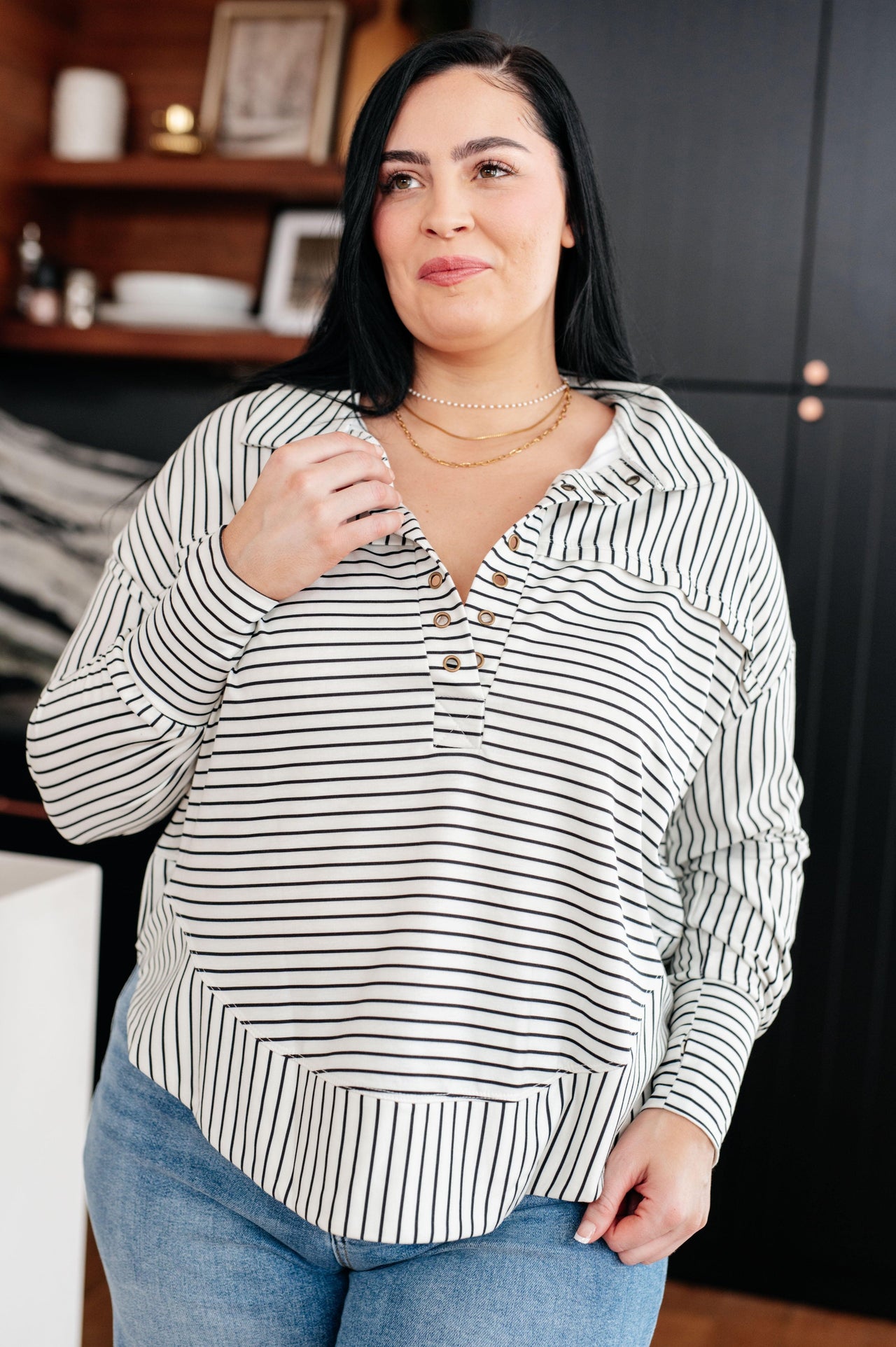 Striped Serendipity Pullover - God's Girl Gifts And Apparel